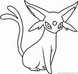 Espeon Eevee Evolutions Pokémon Coloringpages101 Coloringsheet Coloringbook Picts Coloringpages sketch template