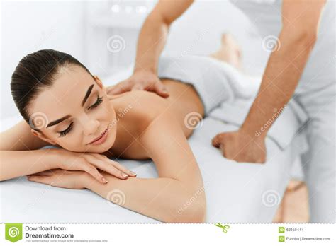 Body Care Spa Woman Beauty Treatment Body Massage Spa Salon Stock