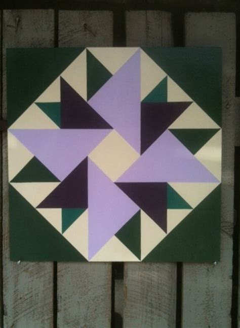 barn quilt double aster pattern  thebarnquiltstore  etsy