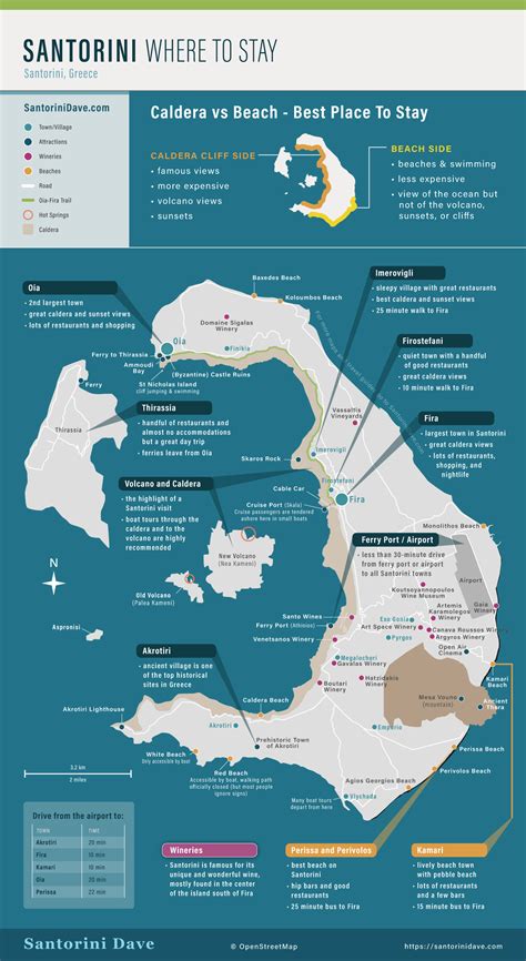 Santorini Tourist Map