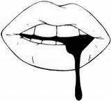 Lips Dripping Tint Collection Sticking Vampire Clipground Pngkey Pngaaa sketch template