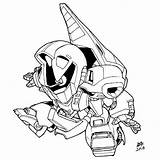 Sd Lineart Gundam Version sketch template