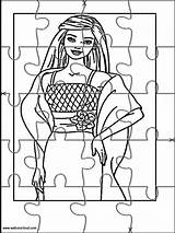 Barbie Jigsaw Printable sketch template