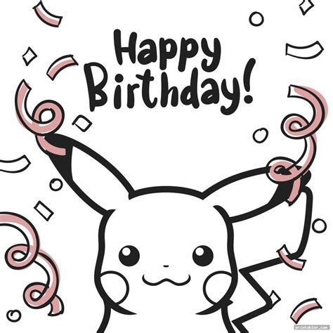 pokemon birthday card  printable printable word searches pokemon
