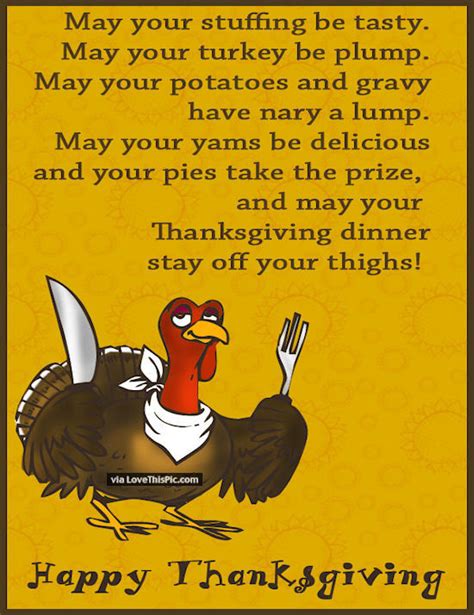 Funny Happy Thanksgiving Poem Pictures Photos And Images