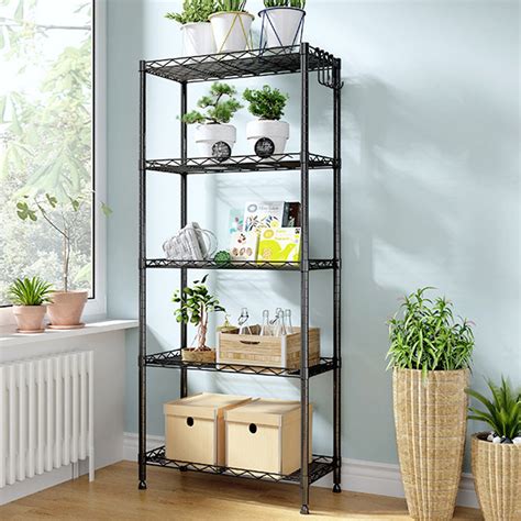 tier wire shelving metal wire shelf storage rack durable organizer unit perfect  home