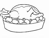 Coloring Pages Food Chicken Kids Foods Crafts Meals Lots Print Color sketch template