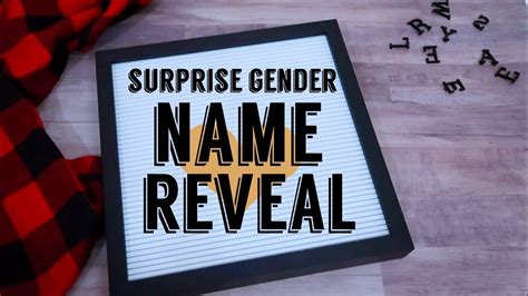 baby  reveal surprise gender youtube