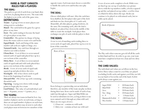 printable rules  golf card game printable card