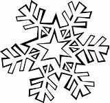 Snowflake Coloring Pages Clipart Snowflakes Preschoolers Clip Frozen Getcolorings Snow Getdrawings sketch template