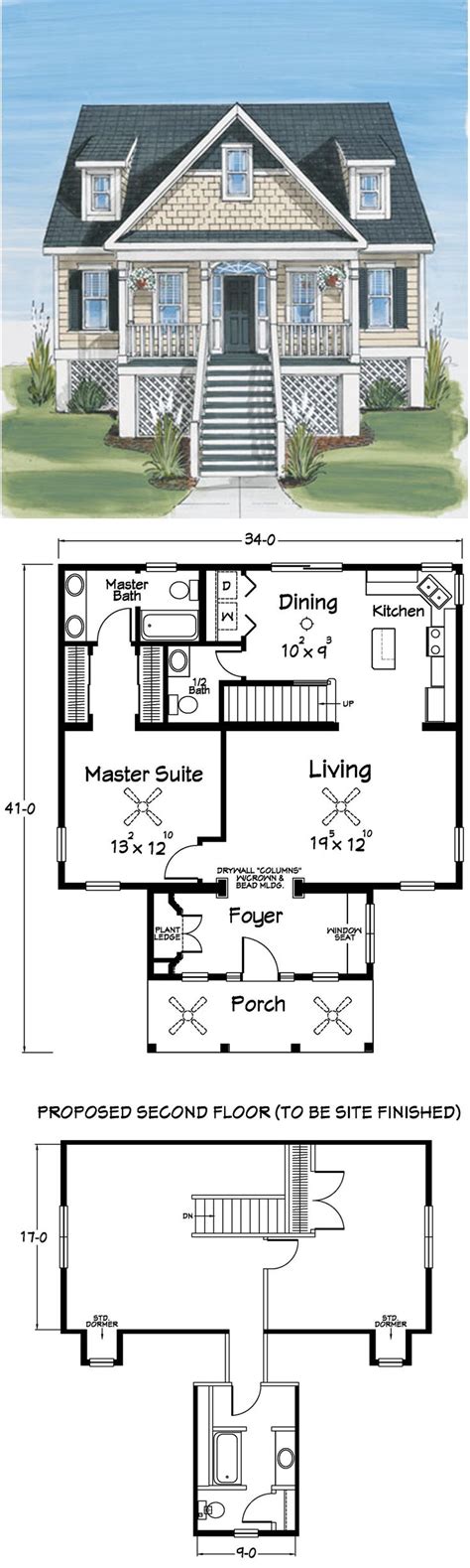 images  small  house plans  pinterest