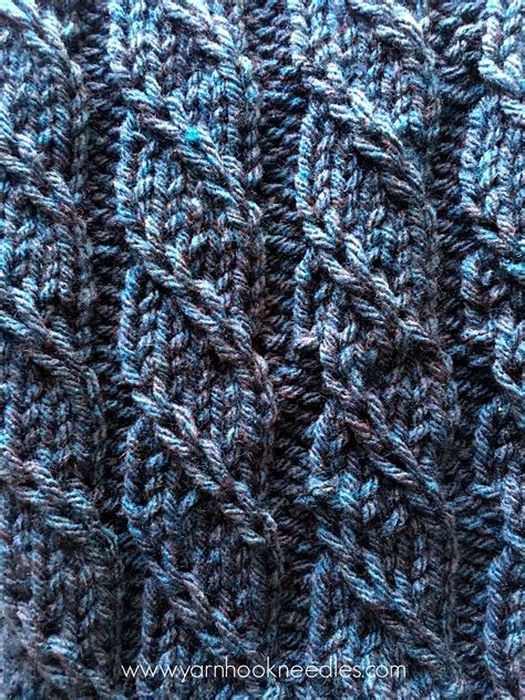 twisted trill knitting stitch   pattern link yarnhookneedles