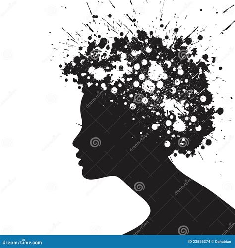 woman face silhouette stock images image