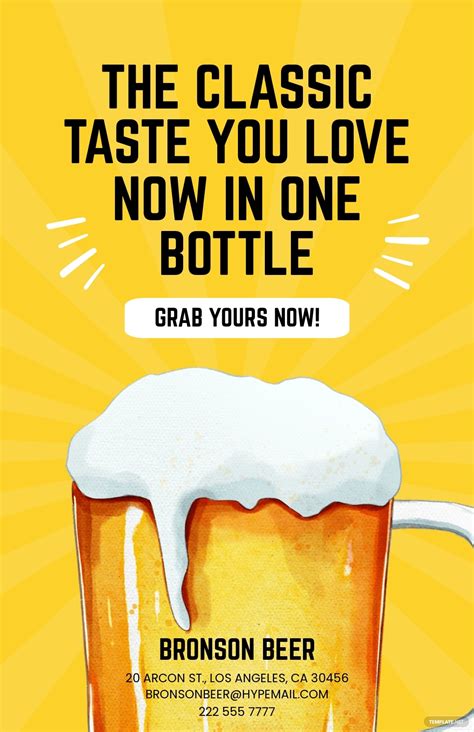 beer poster template