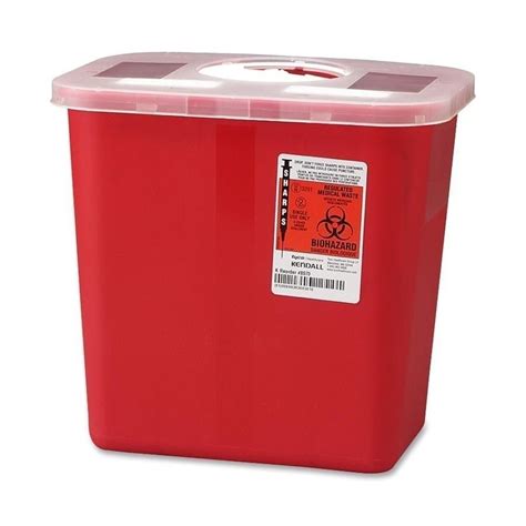 2 Gal Kendall Multiuse Needle Disposal Container Biohazard