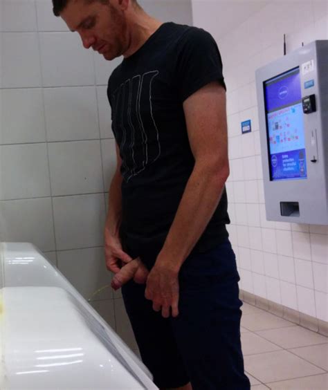 big dick at urinal
