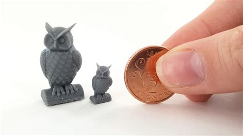 small  printed owls  impressive high res details flashforge eu