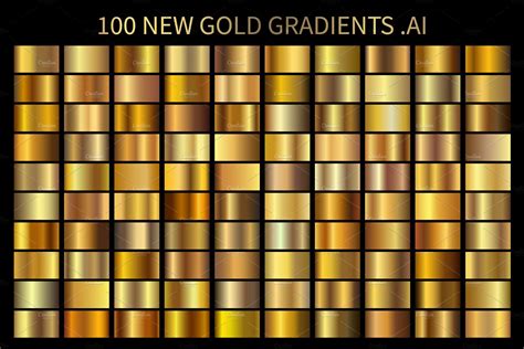 gold gradients creative market