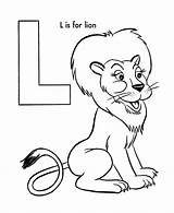 Coloring Lion Alphabet Pages Animal Letter Abc Activity Printable Animals Kids Sheet Sheets Preschool Preschoolers Color Children Abeceda Objects Print sketch template