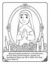 Imelda Blessed Honor Lambertini Feast sketch template