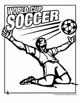 Cup Coloring Pages Soccer Kids sketch template