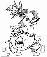 Easter Coloring Pages Duck Printable Ducks Kids Colorat Bunny Para Goose Printables Printing Help Colouring Plansa Gif sketch template