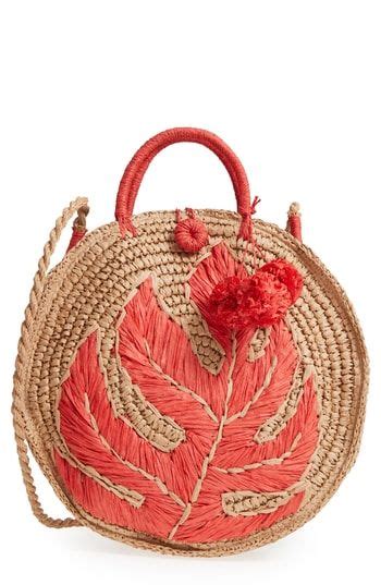 shop tommy bahama pirro woven straw tote brown natural