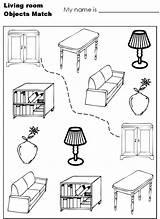Room Living Coloring Pages House Empty Print Hidden Teacher Choose Board sketch template