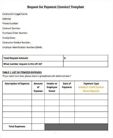 payment form template hq printable documents