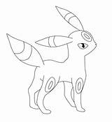 Umbreon Pages Coloring Getcolorings Pokemon sketch template