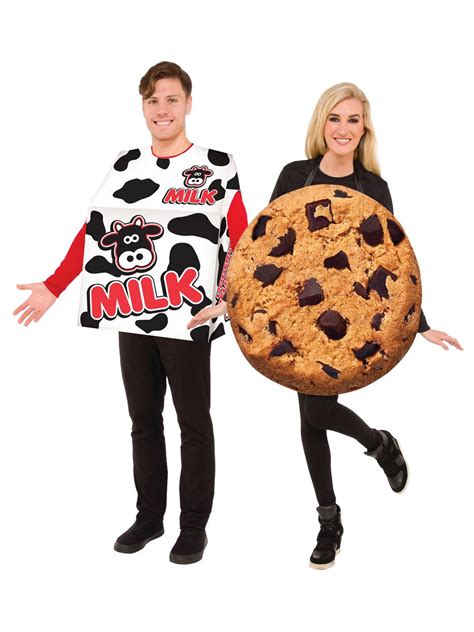 Adult Milk And Cookies Double Couples Costume Set