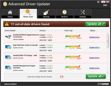 key  systweak advanced driver updater