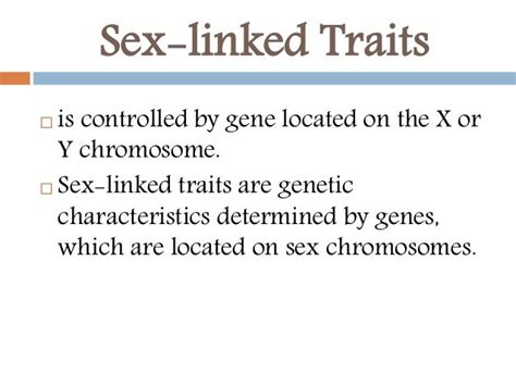 sex linked traits