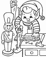 Elf Coloring Pages Cute Popular sketch template