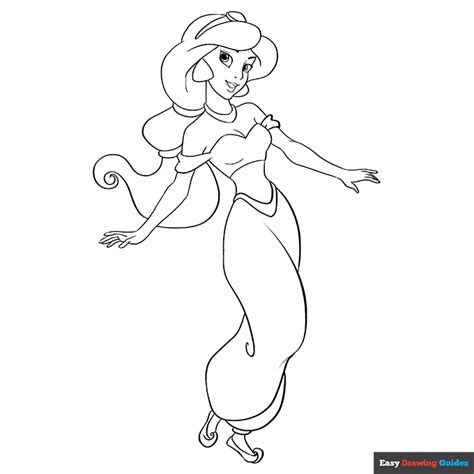 princess jasmine coloring pages