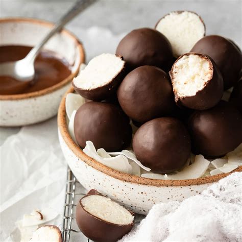 bake chocolate dipped coconut balls keto gluten  vegan