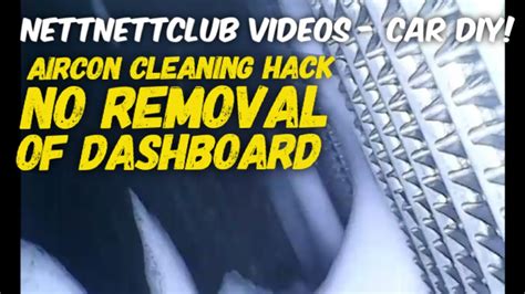 cleaning car ac evaporator  removing dashboard youtube