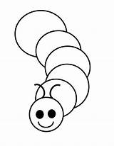 Worm Coloring Printable Apple Pages Insect Worms Color Kids Choose Board sketch template