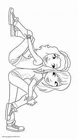 Lego Friends Coloring Pages Girls Print Printable Look Other sketch template