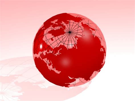 red earth globe  model