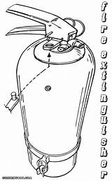 Fire Extinguisher Coloring Pages sketch template
