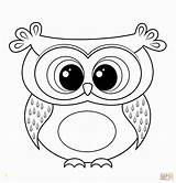 Coloring Owl Pages Realistic Cartoon Printable Divyajanani sketch template