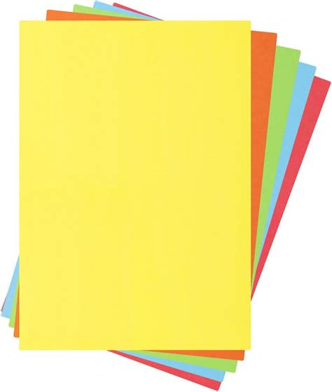 assorted coloured bright paper  sheets gsm amazoncouk kitchen home
