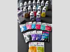Rit Fabric Dye, Tulip Fabric Dye and DyeMore Synthetic Fiber Dye MANY