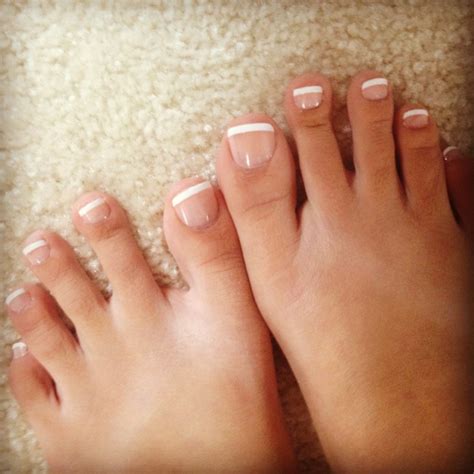 french tip toes fun nails pinterest