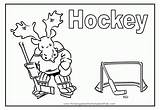 Coloring Pages Hockey Popular sketch template