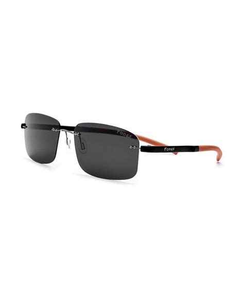 men tr90 rimless square ultralight polarized sunglasses sunglasses