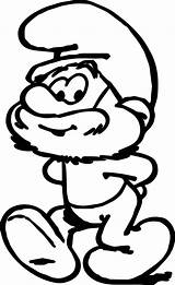 Papa Smurf Coloring Pages Drawing Grand Getdrawings Wecoloringpage sketch template