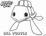 Coloring Pages Jam Animal Turtle Sea Printable Adults Kids Bettercoloring sketch template