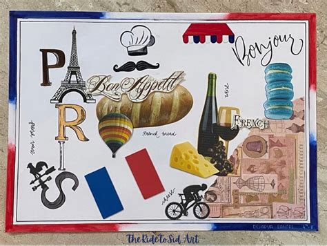 poster  french culture french culture collage sheet poster